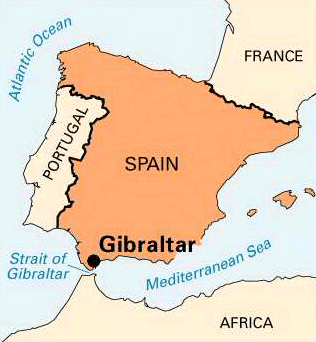 World Map:8j7jkhfsh8o= Strait of Gibraltar