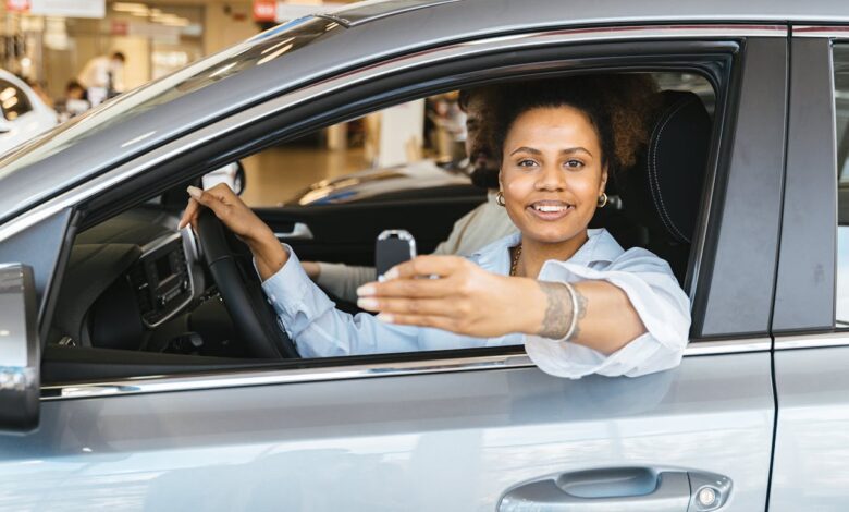 a woman buying used cars for sale in Beaudeser